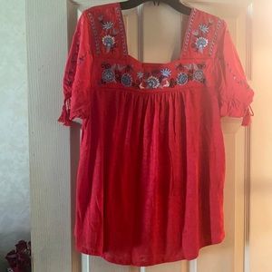 Polyester cotton cute top